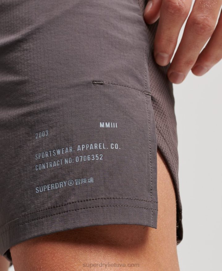 Superdry Train Hybrid Shorts Grey Men