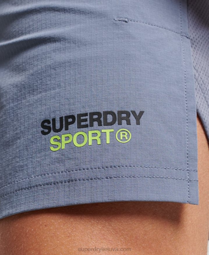 Superdry Train Hybrid Shorts Purple Men