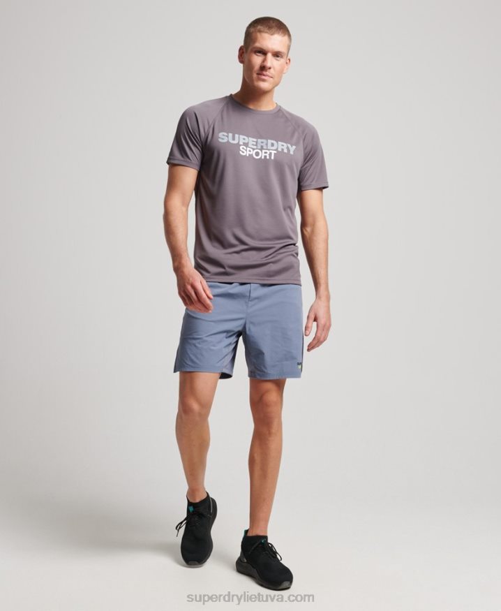 Superdry Train Hybrid Shorts Purple Men