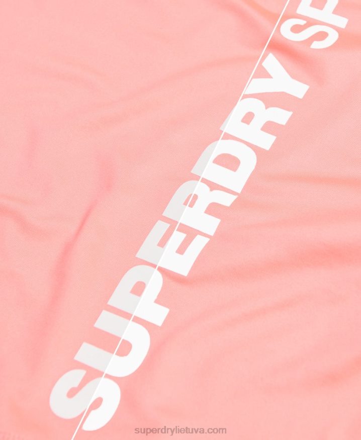 Superdry Training Essential T-Shirt Coral Women