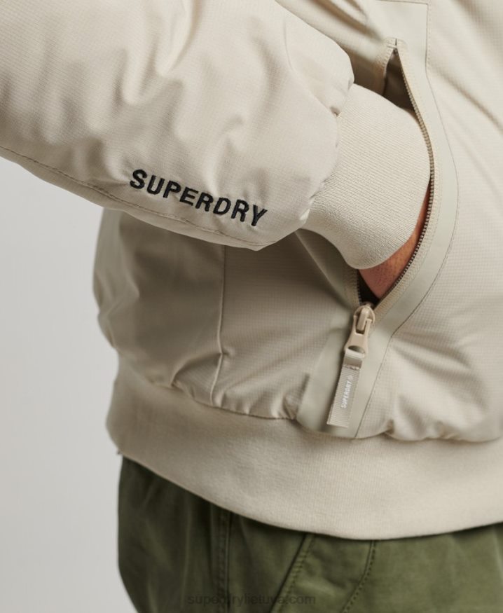 Superdry Training Harrington Jacket Beige Men