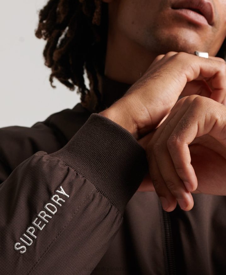 Superdry Training Harrington Jacket Brown Men