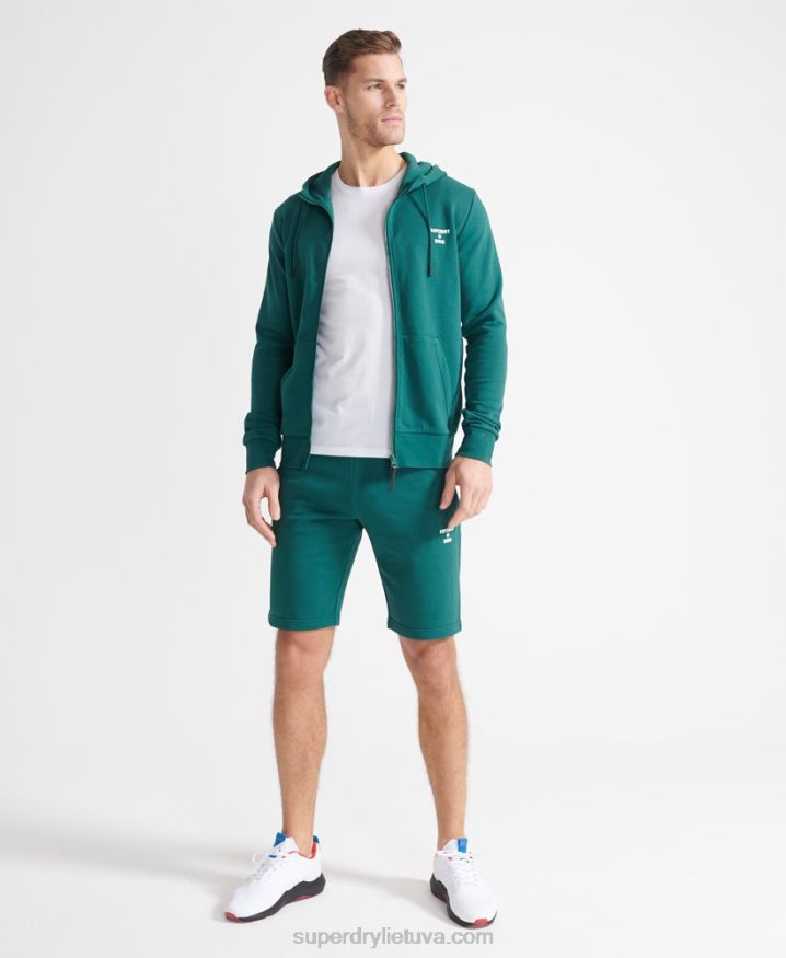 Superdry Training Sport Shorts Green Men