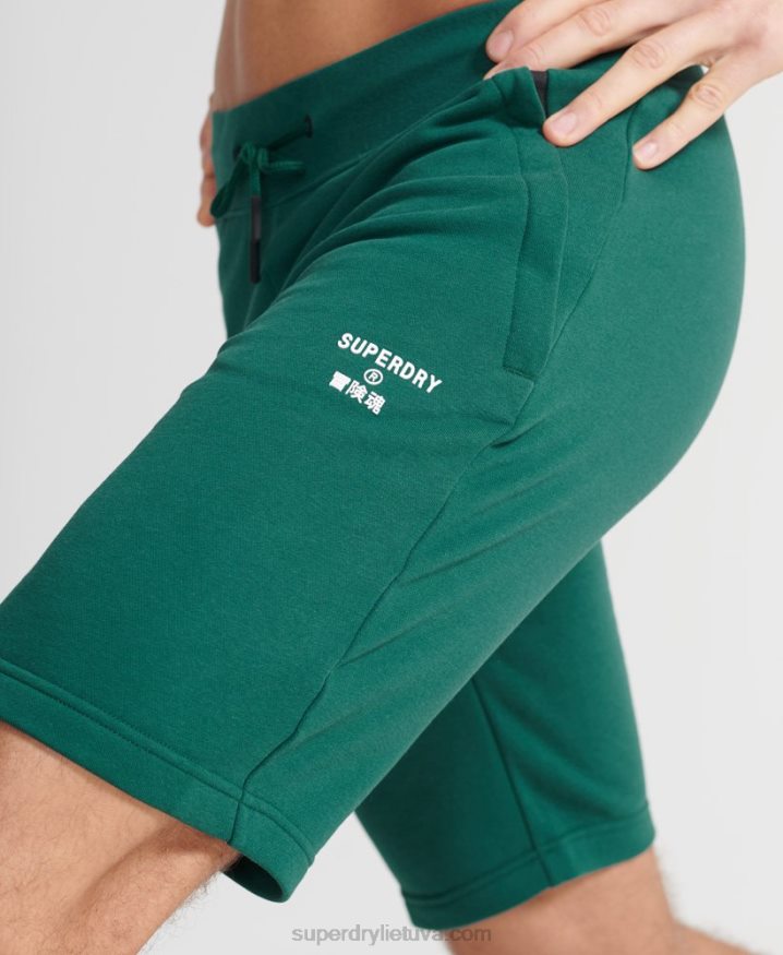 Superdry Training Sport Shorts Green Men