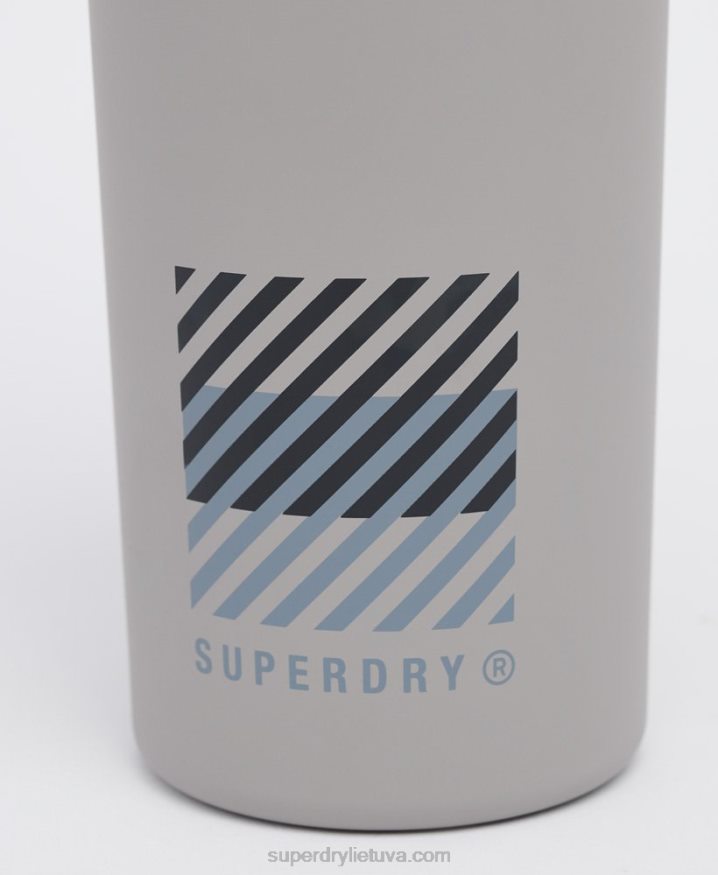 Superdry Training Steel Bottle Grey Men