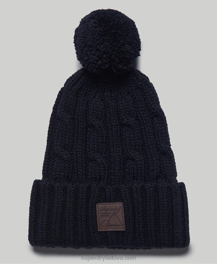 Superdry Trawler Cable Beanie Navy Men