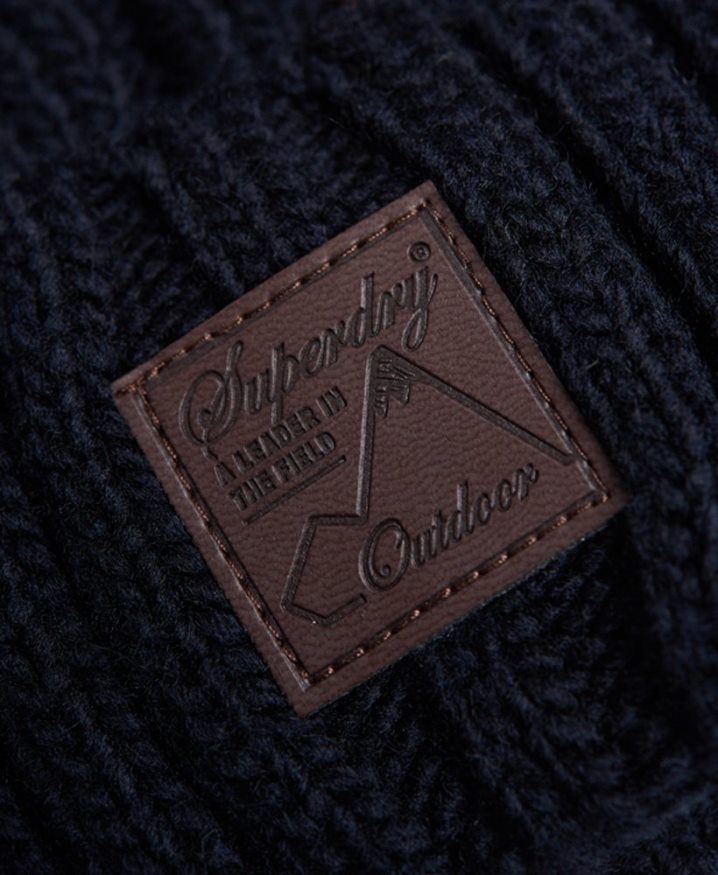 Superdry Trawler Cable Beanie Navy Men