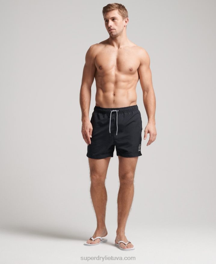 Superdry Tri Series Swim Shorts Black Men