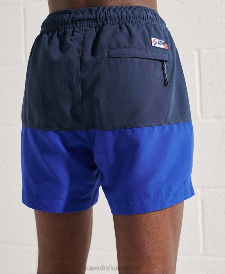 Superdry Tri Series Swim Shorts Blue Men