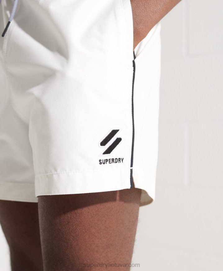 Superdry Tri Series Swim Shorts White Men