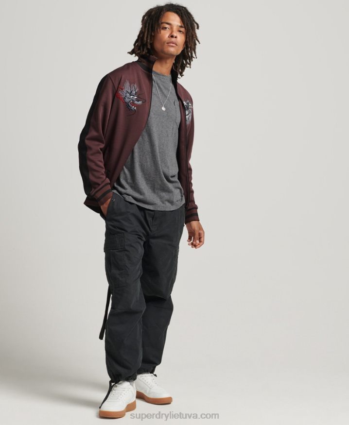 Superdry Tricot Suika Track Jacket Red Men