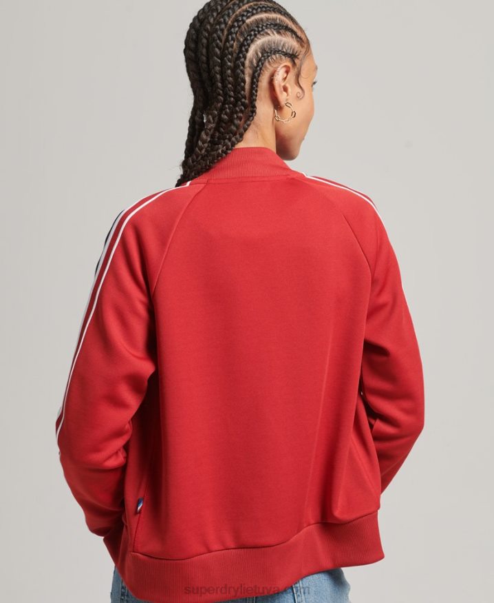 Superdry Tricot Track Top Red Women