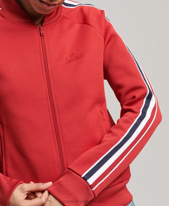 Superdry Tricot Track Top Red Women