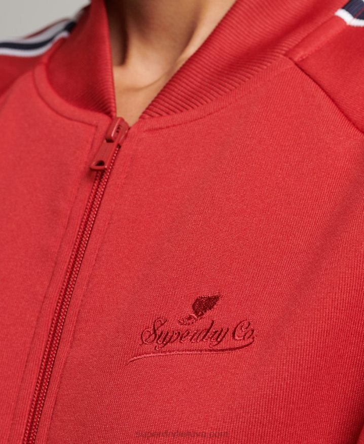 Superdry Tricot Track Top Red Women