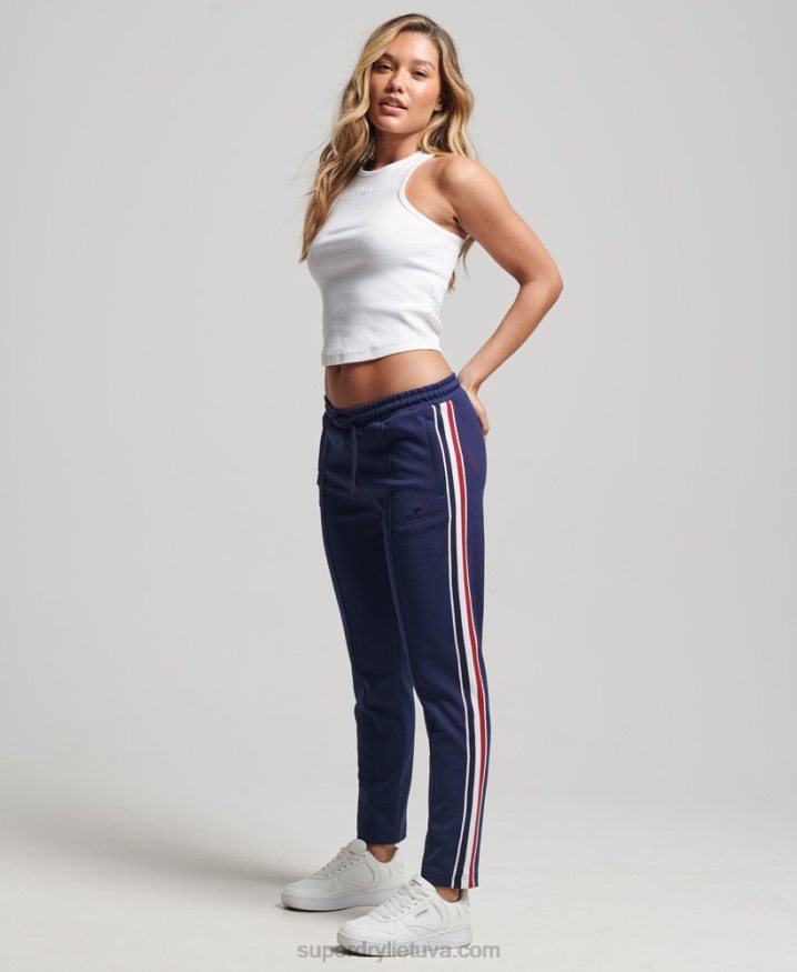 Superdry Tricot Track Trousers Navy Women