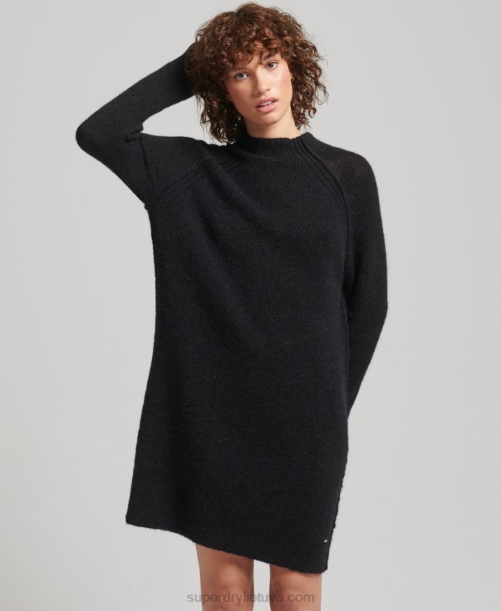 Superdry Turtleneck Dress Black Women