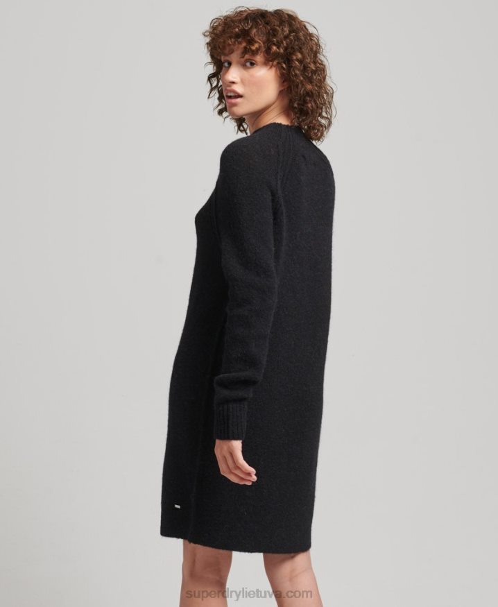 Superdry Turtleneck Dress Black Women