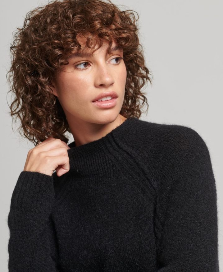 Superdry Turtleneck Dress Black Women