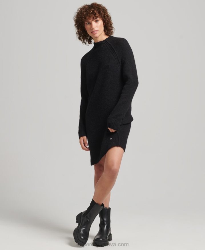 Superdry Turtleneck Dress Black Women