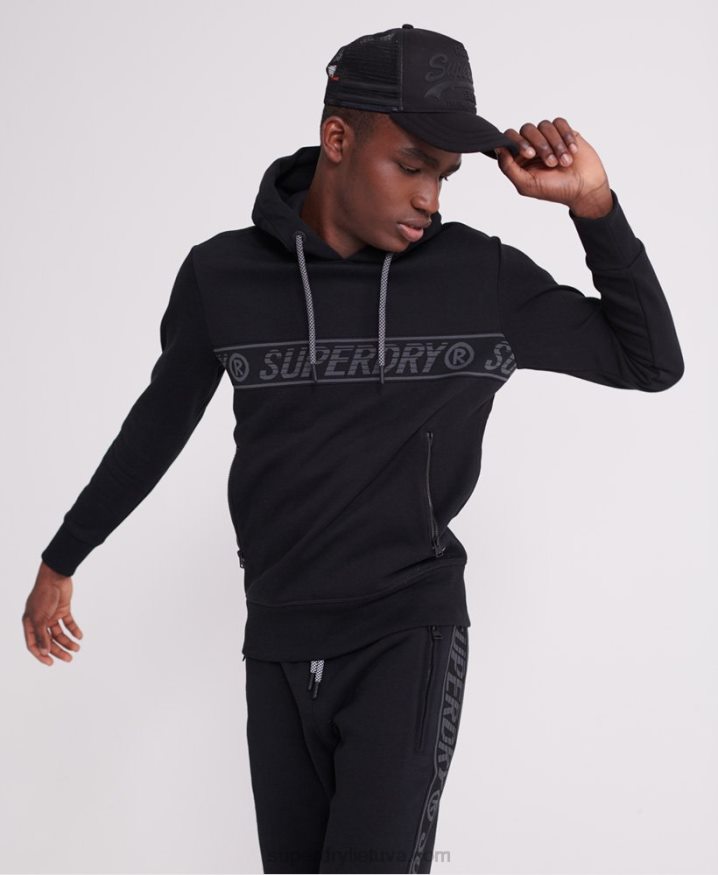 Superdry Universal Tape Hoodie Black Men