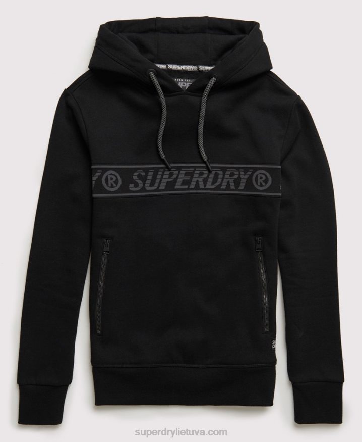 Superdry Universal Tape Hoodie Black Men