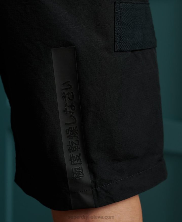 Superdry Utility Cargo Shorts Black Men