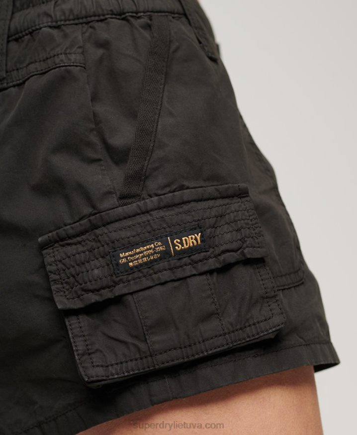 Superdry Utility Cargo Shorts Dark Grey Women