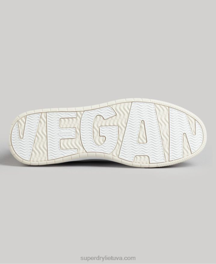 Superdry Vegan Basket Low Top Trainers White Men