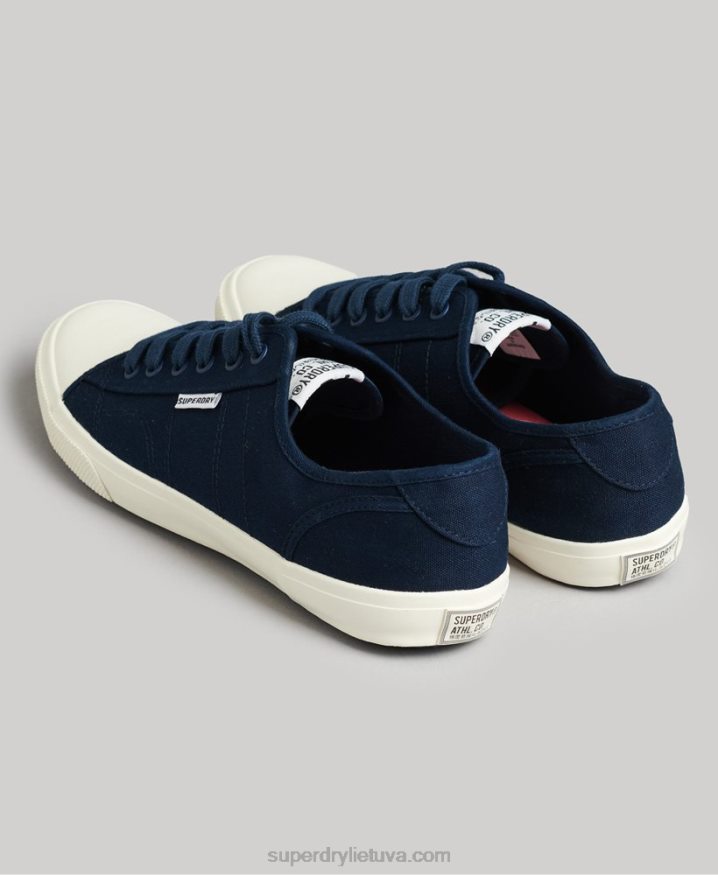 Superdry Vegan Canvas Casual Trainers Navy Men