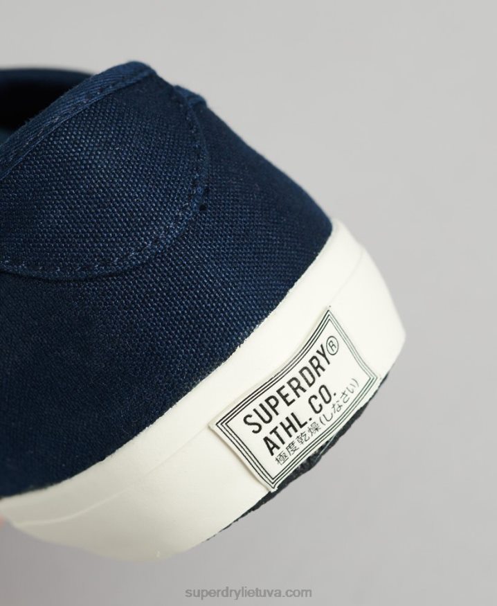 Superdry Vegan Canvas Casual Trainers Navy Men