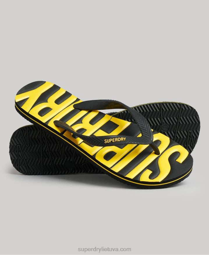 Superdry Vegan Flip Flops Black Men