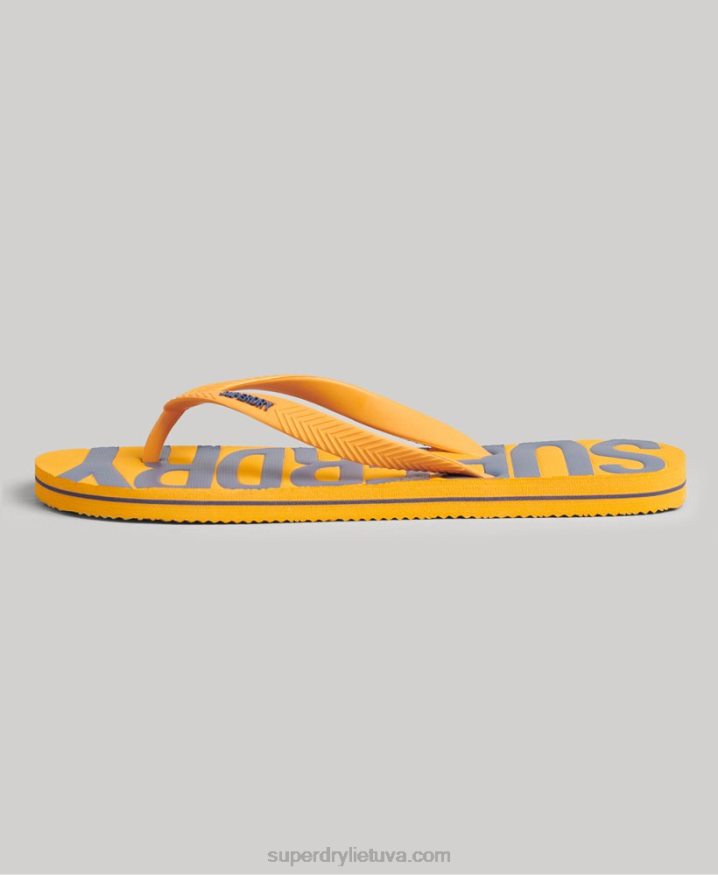 Superdry Vegan Flip Flops Gold Men