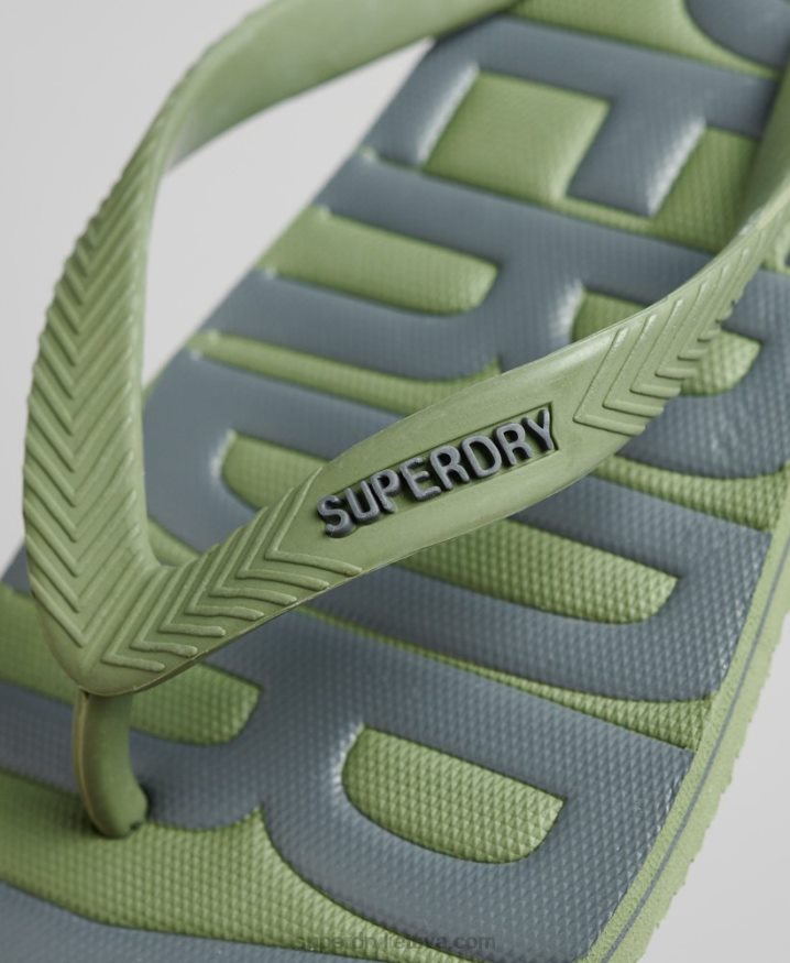 Superdry Vegan Flip Flops Khaki Men