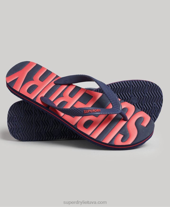 Superdry Vegan Flip Flops Navy Men