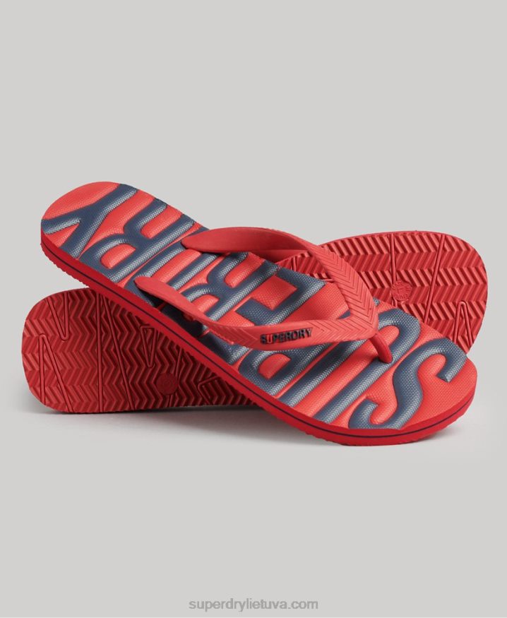 Superdry Vegan Flip Flops Red Men