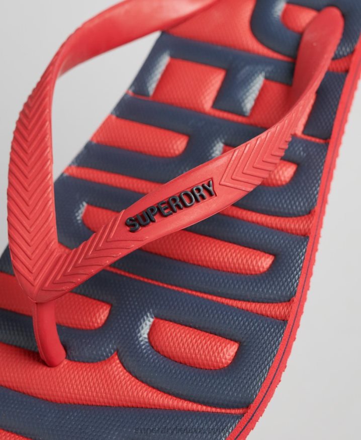 Superdry Vegan Flip Flops Red Men