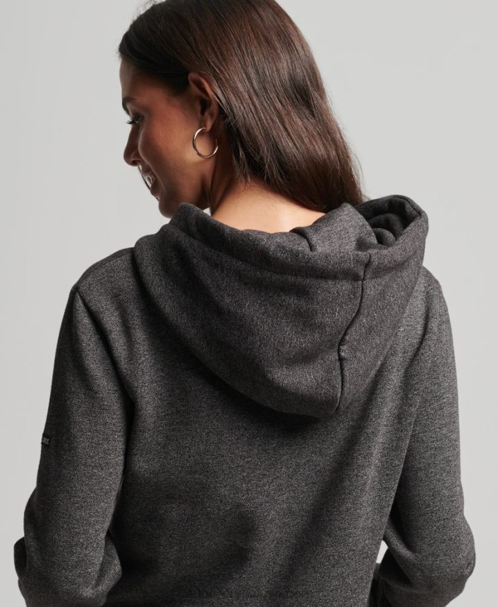 Superdry Venue Interest Hoodie Dark Grey Women