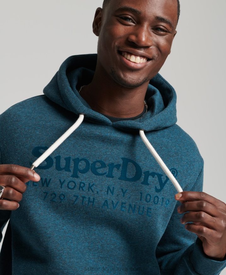 Superdry Venue Tonal Hoodie Blue Men