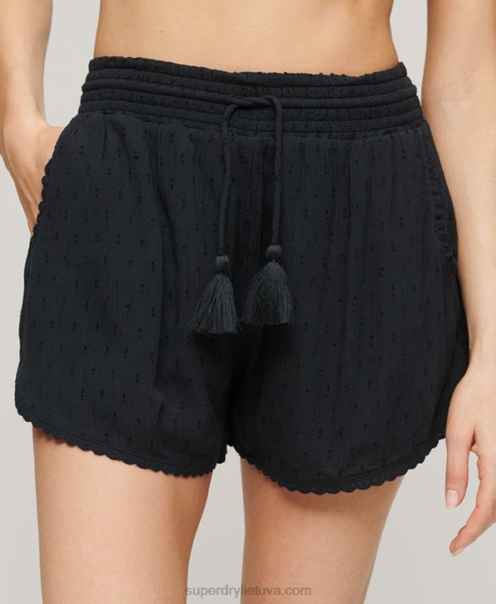 Superdry Vintage Beach Shorts Navy Women