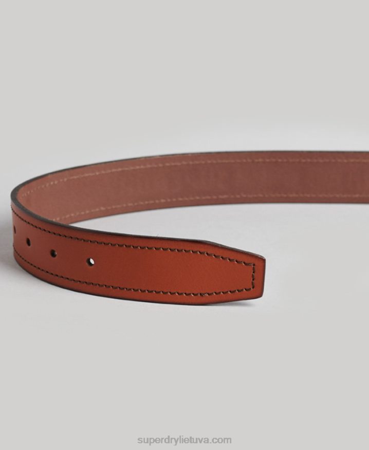 Superdry Vintage Branded Belt Tan Men