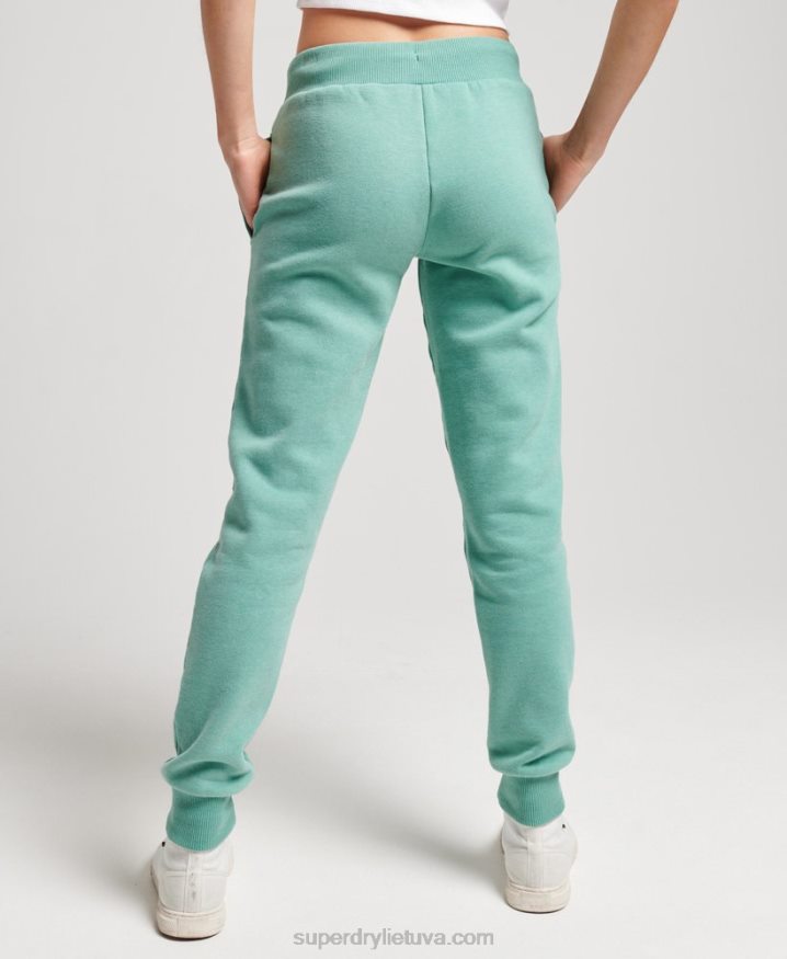 Superdry Vintage Cali Cut Out Joggers Green Women