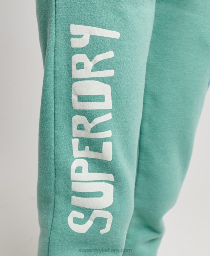 Superdry Vintage Cali Cut Out Joggers Green Women