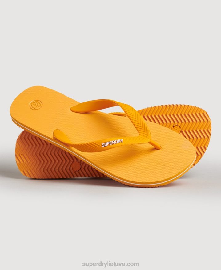 Superdry Vintage Classic Flip Flops Gold Men