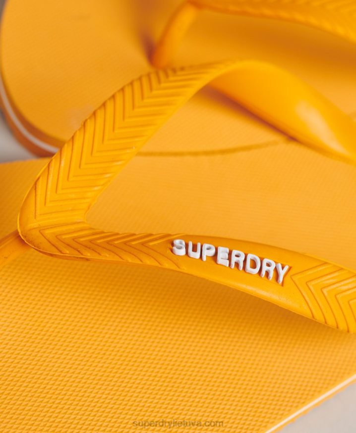 Superdry Vintage Classic Flip Flops Gold Men