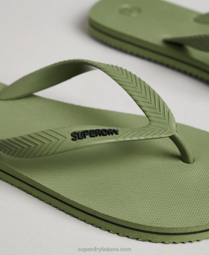 Superdry Vintage Classic Flip Flops Khaki Men