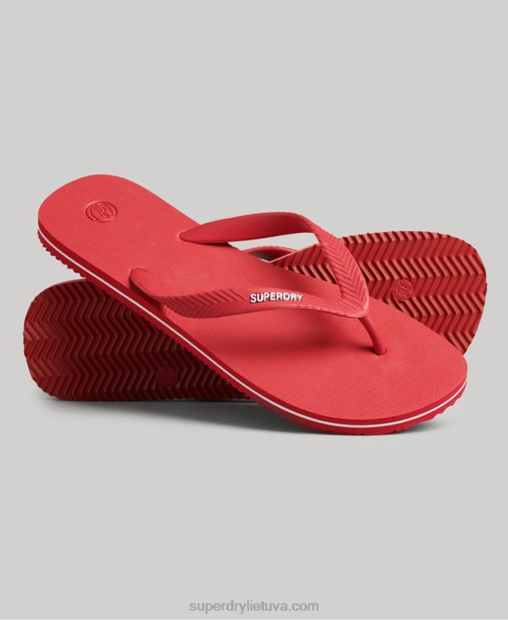 Superdry Vintage Classic Flip Flops Red Men