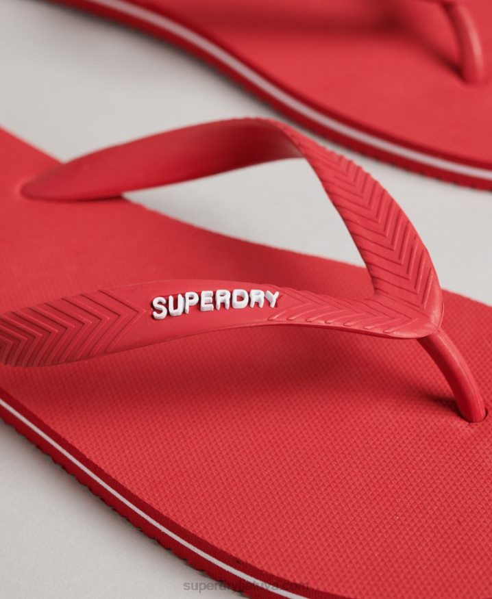 Superdry Vintage Classic Flip Flops Red Men