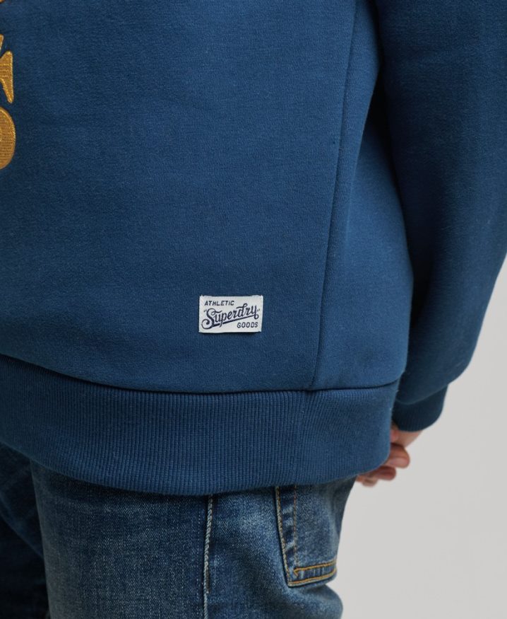 Superdry Vintage Collegiate Crew Sweatshirt Navy Men