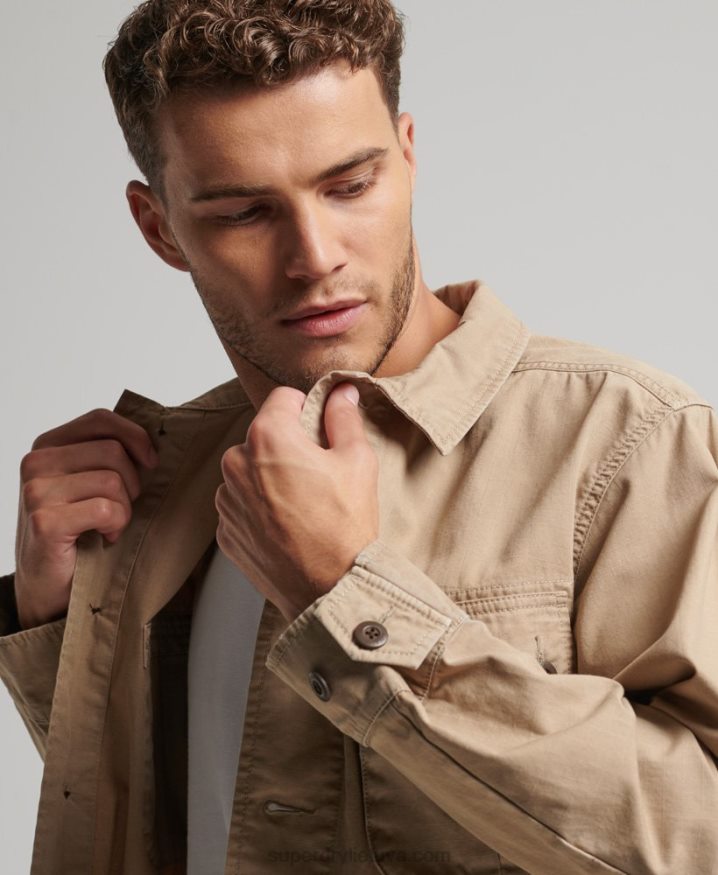 Superdry Vintage Combat Overshirt Tan Men