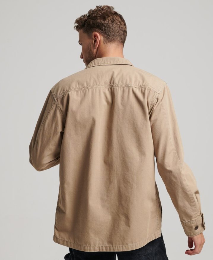 Superdry Vintage Combat Overshirt Tan Men